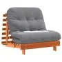 Futón sofá cama con colchón madera maciza marrón 90x206x11 cm by , Futones - Ref: Foro24-846763, Price: 228,79 €, Discount: %