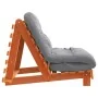 Futón sofá cama con colchón madera maciza marrón 90x206x11 cm by , Futones - Ref: Foro24-846763, Price: 228,79 €, Discount: %