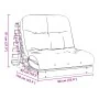 Futón sofá cama con colchón madera maciza marrón 90x206x11 cm by , Futones - Ref: Foro24-846763, Price: 228,79 €, Discount: %