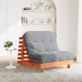 Futón sofá cama con colchón madera maciza marrón 100x206x11 cm by , Futones - Ref: Foro24-846768, Price: 243,42 €, Discount: %