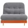 Futón sofá cama con colchón madera maciza marrón 100x206x11 cm by , Futones - Ref: Foro24-846768, Price: 243,42 €, Discount: %