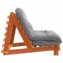 Futón sofá cama con colchón madera maciza marrón 100x206x11 cm by , Futones - Ref: Foro24-846768, Price: 243,42 €, Discount: %