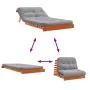 Futón sofá cama con colchón madera maciza marrón 100x206x11 cm by , Futones - Ref: Foro24-846768, Price: 243,42 €, Discount: %
