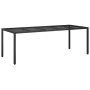 Set comedor jardín 11 pzas cojines ratán sintético vidrio negro by , Garden sets - Ref: Foro24-3278586, Price: 906,60 €, Disc...