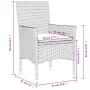 Set comedor jardín 11 pzas cojines ratán sintético vidrio negro by , Garden sets - Ref: Foro24-3278586, Price: 906,60 €, Disc...