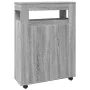 Armario de baño estrecho con ruedas madera gris Sonoma von , Schließfächer und Lagerschränke - Ref: Foro24-855273, Preis: 114...