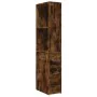 Armario de baño estrecho con ruedas madera roble ahumado von , Schließfächer und Lagerschränke - Ref: Foro24-855299, Preis: 9...