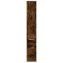Armario de baño estrecho con ruedas madera roble ahumado von , Schließfächer und Lagerschränke - Ref: Foro24-855299, Preis: 9...