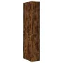 Armario de baño estrecho con ruedas madera roble ahumado von , Schließfächer und Lagerschränke - Ref: Foro24-855299, Preis: 9...