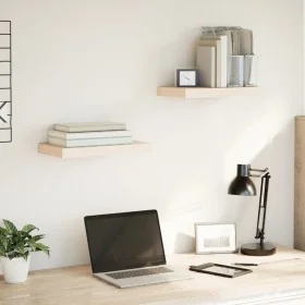 Estantes flotantes 2 uds madera de ingeniería 40x23,5x4 cm by , Shelves and shelves - Ref: Foro24-4010683, Price: 30,63 €, Di...