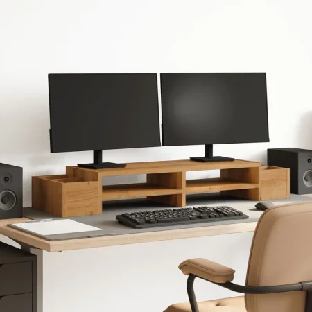 Soporte de pantalla con almacenaje roble artisian 100x27x15 cm by , Computer bases and risers - Ref: Foro24-854696, Price: 37...