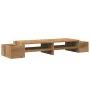 Soporte de pantalla con almacenaje roble artisian 100x27x15 cm by , Computer bases and risers - Ref: Foro24-854696, Price: 37...