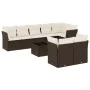 Set de sofás de jardín 9 pzas y cojines ratán sintético marrón von , Gartensets - Ref: Foro24-3249762, Preis: 602,33 €, Rabat...