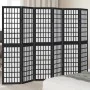 Biombo separador de 6 paneles madera maciza Paulownia negro by , Room dividers - Ref: Foro24-358777, Price: 125,48 €, Discoun...