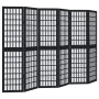 Biombo separador de 6 paneles madera maciza Paulownia negro by , Room dividers - Ref: Foro24-358777, Price: 125,48 €, Discoun...
