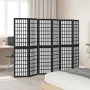 Biombo separador de 6 paneles madera maciza Paulownia negro by , Room dividers - Ref: Foro24-358777, Price: 125,48 €, Discoun...