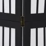 Biombo separador de 6 paneles madera maciza Paulownia negro by , Room dividers - Ref: Foro24-358777, Price: 125,48 €, Discoun...