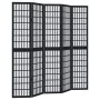 Biombo separador de 5 paneles madera maciza Paulownia negro von , Raumteiler - Ref: Foro24-358775, Preis: 149,42 €, Rabatt: %