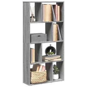 Estantería de madera de ingeniería gris Sonoma 60x20x120 cm de , Librerías y estanterías - Ref: Foro24-858152, Precio: 58,16 ...