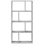 Estantería de madera de ingeniería gris Sonoma 60x20x120 cm de , Librerías y estanterías - Ref: Foro24-858152, Precio: 58,14 ...