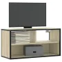 Mueble TV madera ingeniería y metal roble Sonoma 80x31x39,5 cm von , TV-Möbel - Ref: Foro24-848925, Preis: 37,72 €, Rabatt: %