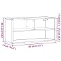 Mueble TV madera ingeniería y metal roble Sonoma 80x31x39,5 cm von , TV-Möbel - Ref: Foro24-848925, Preis: 37,72 €, Rabatt: %