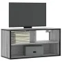 Mueble TV madera ingeniería y metal roble ahumado 80x31x39,5 cm von , TV-Möbel - Ref: Foro24-848927, Preis: 38,77 €, Rabatt: %