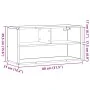 Mueble TV madera ingeniería y metal roble ahumado 80x31x39,5 cm von , TV-Möbel - Ref: Foro24-848927, Preis: 38,77 €, Rabatt: %