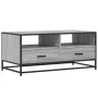 Mesa de centro madera ingeniería metal gris Sonoma 100x50x45cm de , Mesas de centro - Ref: Foro24-848787, Precio: 102,97 €, D...