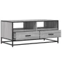 Mesa de centro madera ingeniería metal gris Sonoma 100x50x45cm de , Mesas de centro - Ref: Foro24-848787, Precio: 102,97 €, D...
