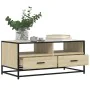 Mesa de centro madera ingeniería metal roble Sonoma 100x50x45cm von , Couchtisch - Ref: Foro24-848785, Preis: 99,81 €, Rabatt: %