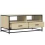 Mesa de centro madera ingeniería metal roble Sonoma 100x50x45cm von , Couchtisch - Ref: Foro24-848785, Preis: 99,81 €, Rabatt: %