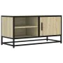 Mueble TV metal y madera ingeniería roble Sonoma 80x34,5x40 cm by , TV Furniture - Ref: Foro24-848820, Price: 66,07 €, Discou...