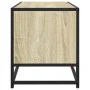 Mueble TV metal y madera ingeniería roble Sonoma 80x34,5x40 cm by , TV Furniture - Ref: Foro24-848820, Price: 66,07 €, Discou...