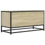 Mueble TV metal y madera ingeniería roble Sonoma 80x34,5x40 cm by , TV Furniture - Ref: Foro24-848820, Price: 66,07 €, Discou...