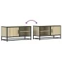 Mueble TV metal y madera ingeniería roble Sonoma 80x34,5x40 cm by , TV Furniture - Ref: Foro24-848820, Price: 66,07 €, Discou...