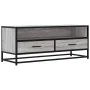 Mueble TV metal y madera ingeniería gris Sonoma 100x34,5x40 cm by , TV Furniture - Ref: Foro24-848817, Price: 90,79 €, Discou...