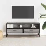 Mueble TV metal y madera ingeniería gris Sonoma 100x34,5x40 cm by , TV Furniture - Ref: Foro24-848817, Price: 90,79 €, Discou...