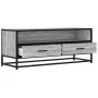 Mueble TV metal y madera ingeniería gris Sonoma 100x34,5x40 cm by , TV Furniture - Ref: Foro24-848817, Price: 90,79 €, Discou...