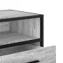 Mueble TV metal y madera ingeniería gris Sonoma 100x34,5x40 cm by , TV Furniture - Ref: Foro24-848817, Price: 90,79 €, Discou...