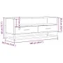 Mueble TV metal y madera ingeniería gris Sonoma 100x34,5x40 cm by , TV Furniture - Ref: Foro24-848817, Price: 90,79 €, Discou...