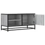 Mueble TV madera ingeniería y metal roble ahumado 80x34,5x40 cm von , TV-Möbel - Ref: Foro24-848822, Preis: 67,29 €, Rabatt: %