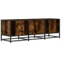 Mueble TV metal y madera ingeniería roble humo 120x35x41 cm von , TV-Möbel - Ref: Foro24-848841, Preis: 96,91 €, Rabatt: %
