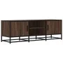 Mueble TV metal y madera ingeniería marrón roble 120x35x41 cm von , TV-Möbel - Ref: Foro24-848843, Preis: 103,32 €, Rabatt: %
