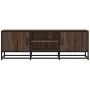 Mueble TV metal y madera ingeniería marrón roble 120x35x41 cm von , TV-Möbel - Ref: Foro24-848843, Preis: 103,32 €, Rabatt: %