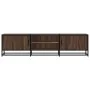 Mueble TV metal y madera ingeniería marrón roble 160x35x41 cm von , TV-Möbel - Ref: Foro24-848848, Preis: 113,20 €, Rabatt: %