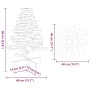 Árbol de Navidad de adorno madera maciza pino marrón cera 60 cm de , Arboles de navidad - Ref: Foro24-858200, Precio: 39,42 €...