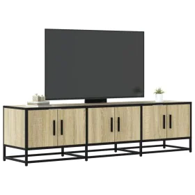 Mueble TV metal y madera ingeniería roble Sonoma 150x35x41 cm by , TV Furniture - Ref: Foro24-848860, Price: 103,07 €, Discou...