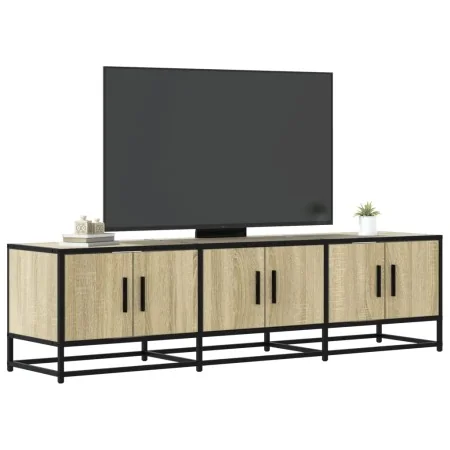 Mueble TV metal y madera ingeniería roble Sonoma 150x35x41 cm von , TV-Möbel - Ref: Foro24-848860, Preis: 103,07 €, Rabatt: %