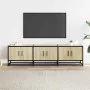 Mueble TV metal y madera ingeniería roble Sonoma 150x35x41 cm von , TV-Möbel - Ref: Foro24-848860, Preis: 103,07 €, Rabatt: %